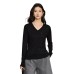 V-neck long sleeved top