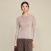 Round neck slim fit top