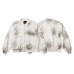 Distressed Cut-Out Washed Design  Long Sleeve  Zipper Closure Stand Collar Loose Fit
