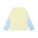 Fake two striped color blocked long sleeves Fake two striped color blocked long sleeves