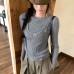 Stylish Layered Knit Mock Two-Piece Top for Women