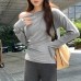 Chic Off-Shoulder Slim-Fitting Crop Top for Women Long Sleeve Chic Off-Shoulder Slim-Fitting Crop Top for Women Long Sleeve