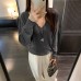 Relaxed  V-Neck Long Sleeve Knit Top for Women