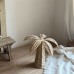 Handwoven Straw Flowers & Coconut Tree Sculpture, Boho Home Decor, Aesthetic Instagram Props for Photography