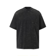 Blank washed old short sleeves