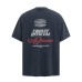 Vintage printed short sleeves with letters