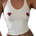 Style Sleeveless Top Summer Loose Running Outdoor Wear Heart Print Inner Layer Women's Fashion Top