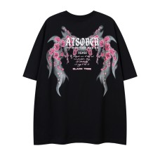 Plum Blossom Wings Printed Short Sleeve Plum Blossom Wings Printed Short Sleeve
