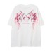 Plum Blossom Wings Printed Short Sleeve