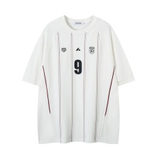 Number 9 jersey with vertical stripes and short sleeves Number 9 jersey with vertical stripes and short sleeves