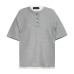 Fake two contrasting round neck short sleeves