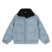 Retro plush collar for vintage denim cotton clothing