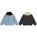 Retro plush collar for vintage denim cotton clothing