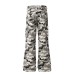 Camouflage micro flared pants for men