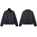 Washed vintage men's collar jacket
