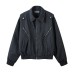 Washed vintage men's collar jacket