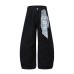 Strap drawstring casual curved knife pants Strap drawstring casual curved knife pants