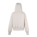 Retro leopard print patchwork hooded sweatshirt jacket