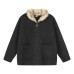 Hooded Knitted Mountain Carving Coat