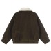 Maillard wearing suede lamb plush cotton jacket for women