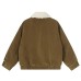 Maillard wearing suede lamb plush cotton jacket for women