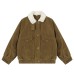 Maillard wearing suede lamb plush cotton jacket for women