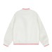 Diamond studded star apple stand up collar jacket for women