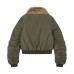 Splicing Flight Jacket with Mountain Carving Coat