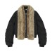 Splicing Flight Jacket with Mountain Carving Coat