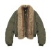 Splicing Flight Jacket with Mountain Carving Coat
