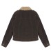 Maillard lambskin collar cotton cardigan short jacket for women