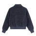 Coffee colored collar workwear cotton jacket for women