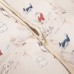 Fun Full Print Puppy Plush Collar Cotton Jacket for Women
