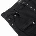 Punk ripped patch denim bell bottoms