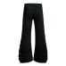 Punk ripped patch denim bell bottoms