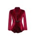 Chic  Sequin Button Spliced Mock Two-Piece Top for Women