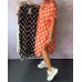 Casual Printed Short Sleeve V-Neck Loose Fit Dress for Women