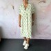 Casual Printed Short Sleeve V-Neck Loose Fit Dress for Women