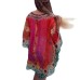 Fashionable V-Neck Ethnic Print Loose Kaftan Top for Women