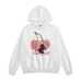 Hooded sweatshirt with patchwork