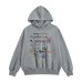 Cartoon graffiti printed hooded sweatshirt