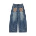 Deconstructing Embroidered Loose Casual Bent Knife Jeans Deconstructing Embroidered Loose Casual Bent Knife Jeans