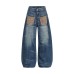 Deconstructing Embroidered Loose Casual Bent Knife Jeans Deconstructing Embroidered Loose Casual Bent Knife Jeans