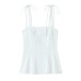 Slim fit bow decoration for slim fit top