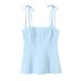 Slim fit bow decoration for slim fit top