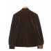 Long Sleeve Coffee Velvet Shirt for Women