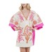 V-neck Loose Embroidered Dress for Women