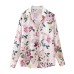 Elegant Long Sleeve Loose Casual Satin Feel Shirt for Women