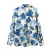 Elegant Long Sleeve Loose Casual Satin Feel Shirt for Women
