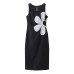 Printed Strapless Dress with Elegant Design, A-Line Silhouette, Women's Dress